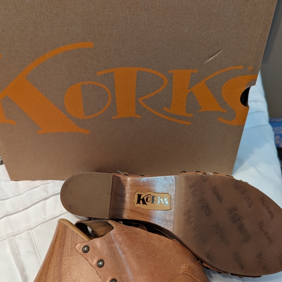 Korks brown leather size 10 - Picture 3 of 5